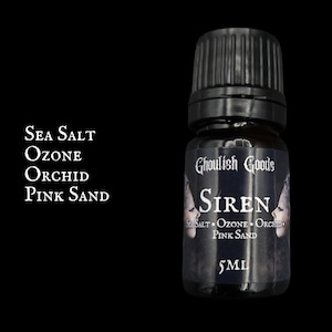 SIREN PARFÜM | Gothic Parfümöl | Alternative | Einzigartiger Duft | Ozeanische Blumen | Meersalz | Geschlechtsneutral | Gothic Duft | Gruselig