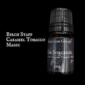 THE SORCERER PERFUME | Goth Perfume Oil | Alternative | Perfume Oil | Gothic Fragrance | Masculine | Tobacco | Themed Perfumes | Spooky