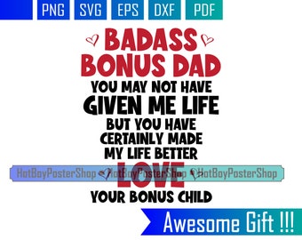 Download Badass Bonus Dad Etsy