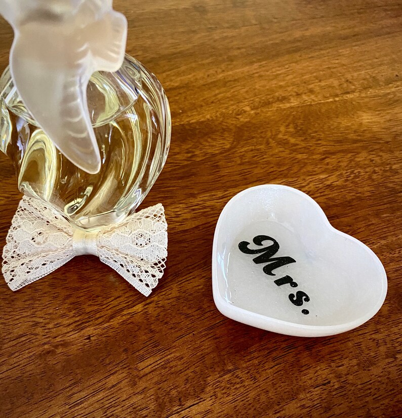 Wedding Ring Dish Gift for the Bride Engagement Ring Dish Mrs Ring Dish Trinket Dish Gift Jewelry Dish Engagement Gift