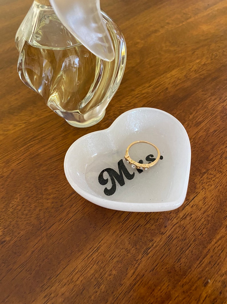 Wedding Ring Dish Gift for the Bride Engagement Ring Dish Mrs Ring Dish Trinket Dish Gift Jewelry Dish Engagement Gift