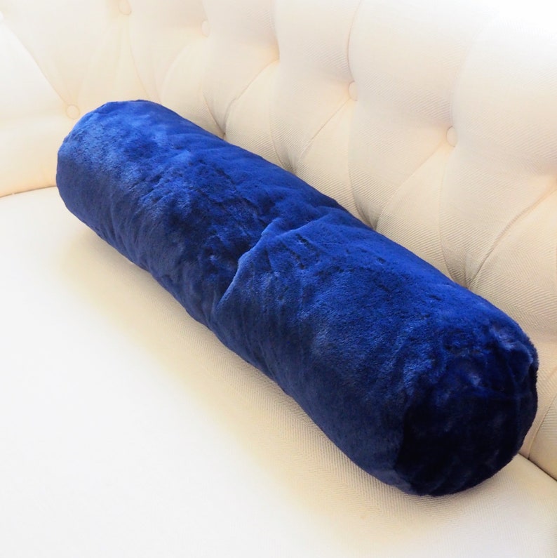 Bolster Pillow Insert Cover Machine Washable Faux Fur Etsy