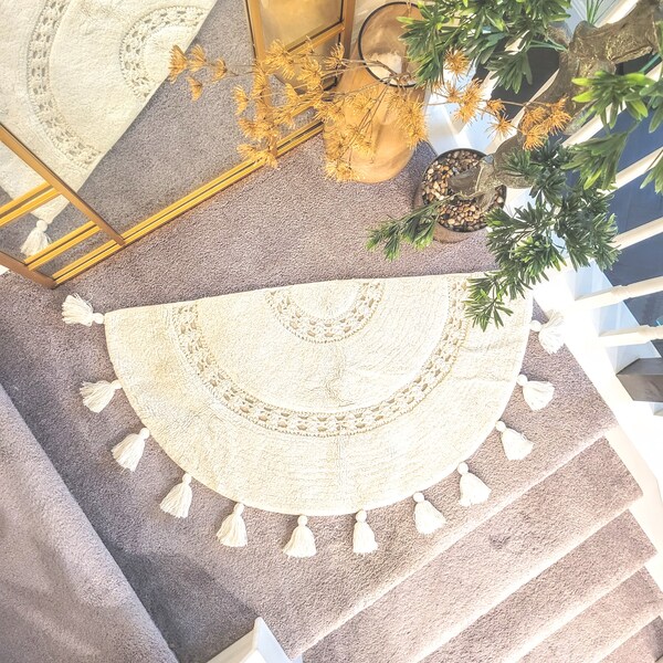 Half Circle Rug Etsy