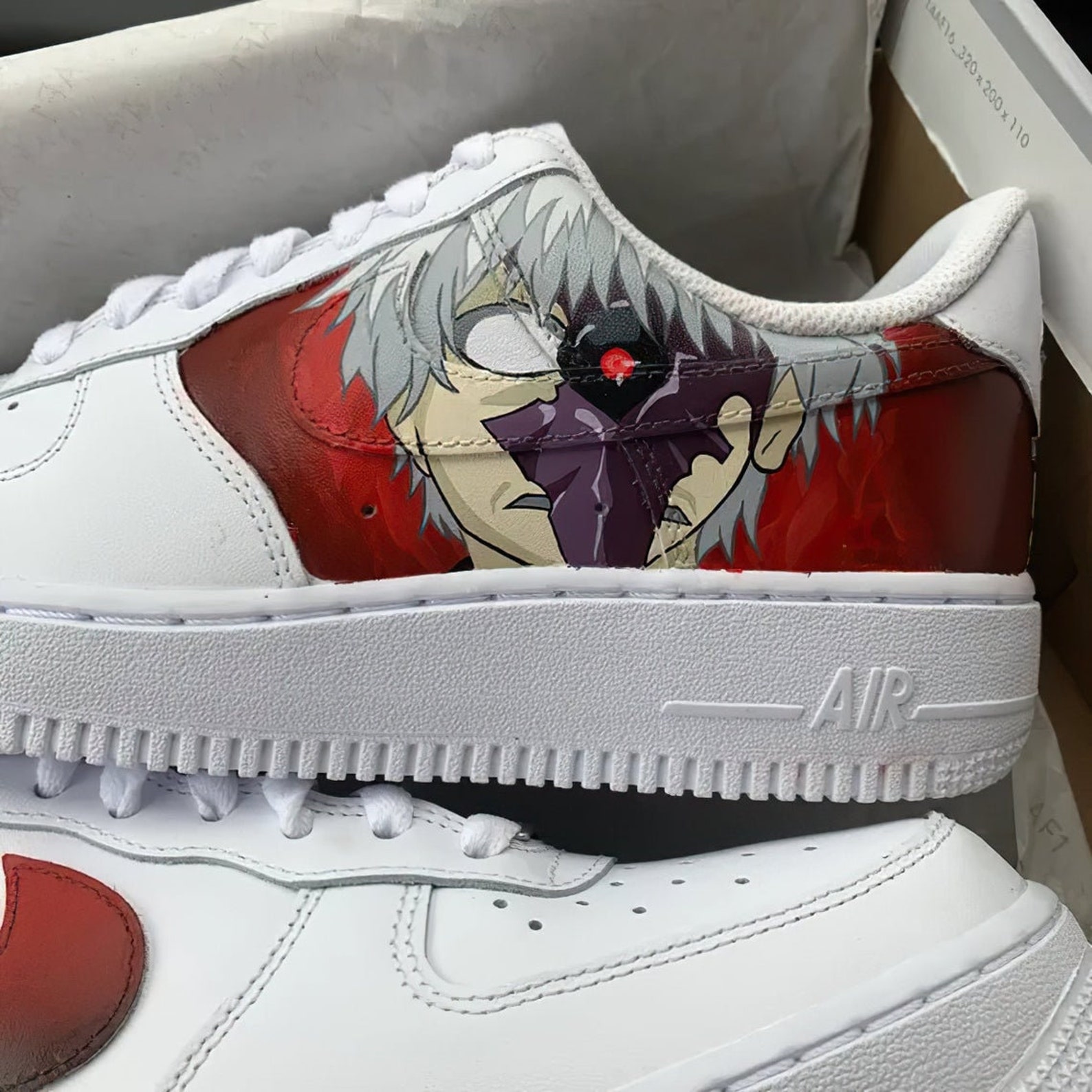 Tokyo Ghoul Air Force 1 Custom Custom Anime Nike AF1 Hand | Etsy