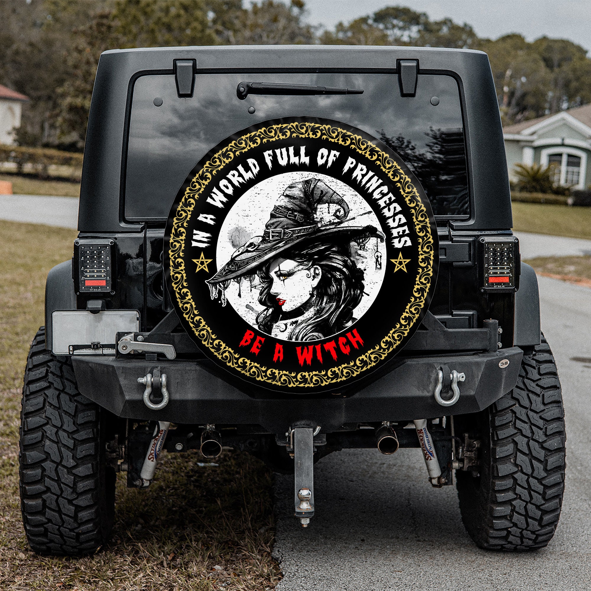 Discover Halloween Tire Cover - In A World Full Of Princesses Be A Witch, Camper Spare Tire Cover