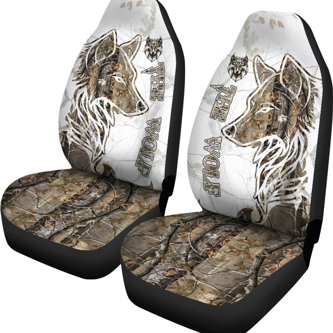 The Wolf Car Seat Cover Animal Car Seat Covers Luxury Seat Etsy