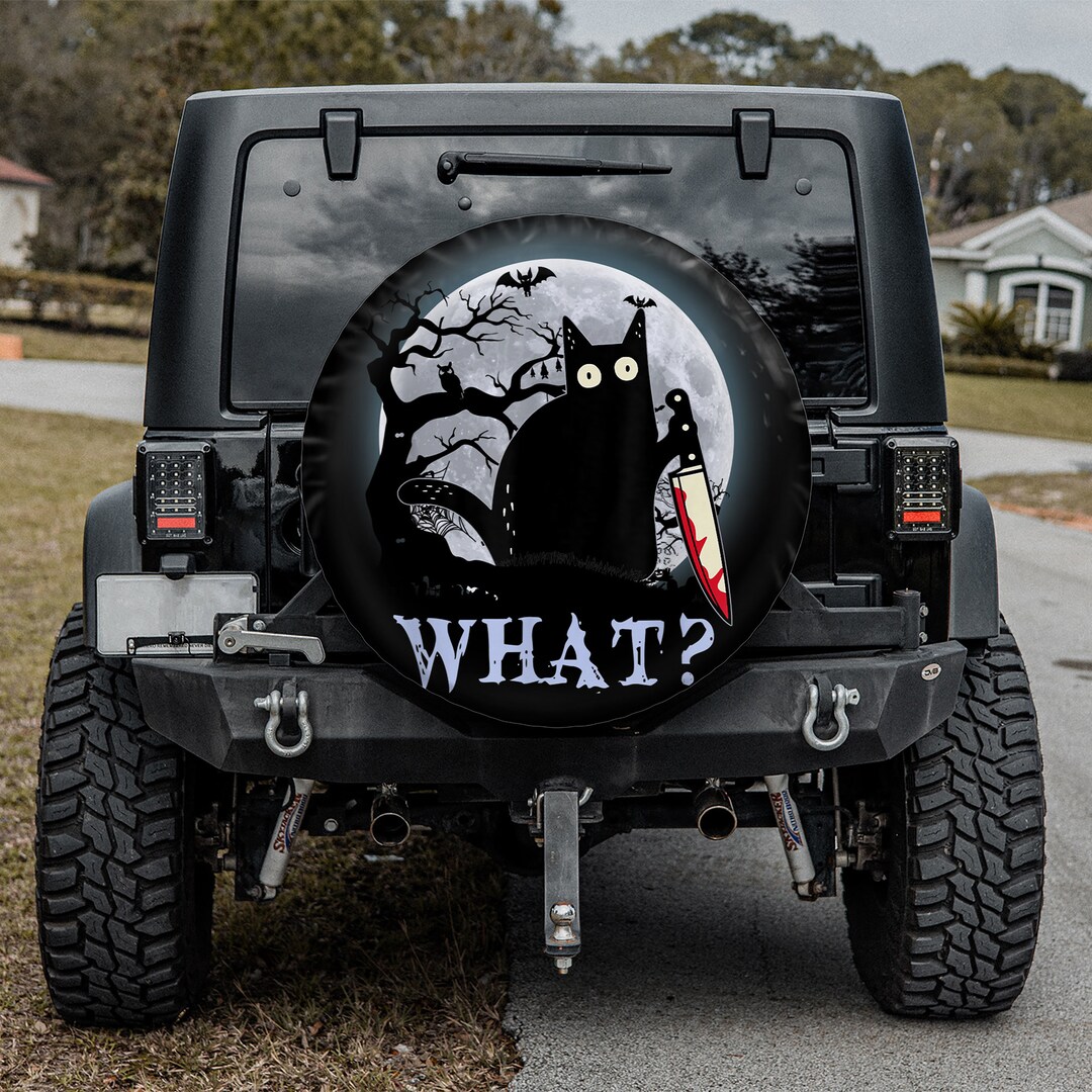 Halloween Decoration for Car, Camper Spare Tire Cover, RV Tire Cover
