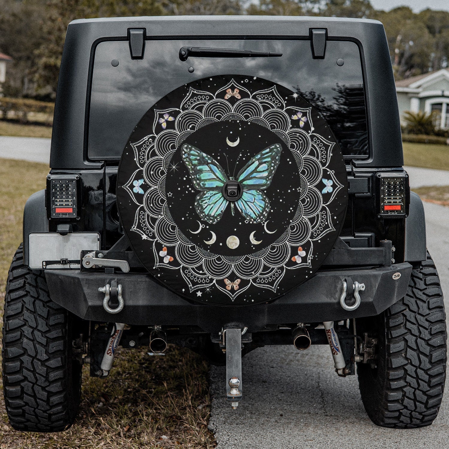 Discover Mandala Butterfly Camper Truck, Gift For Truck Lover Spare Tire Cover