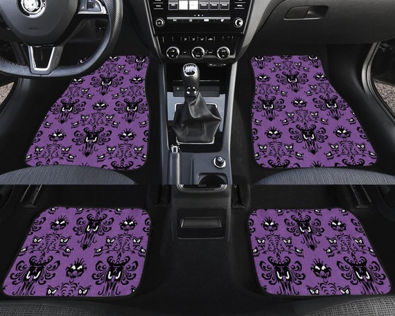 Haunted Mansion Pattern Halloween Car Floor Mat Groovy Ghosts Car