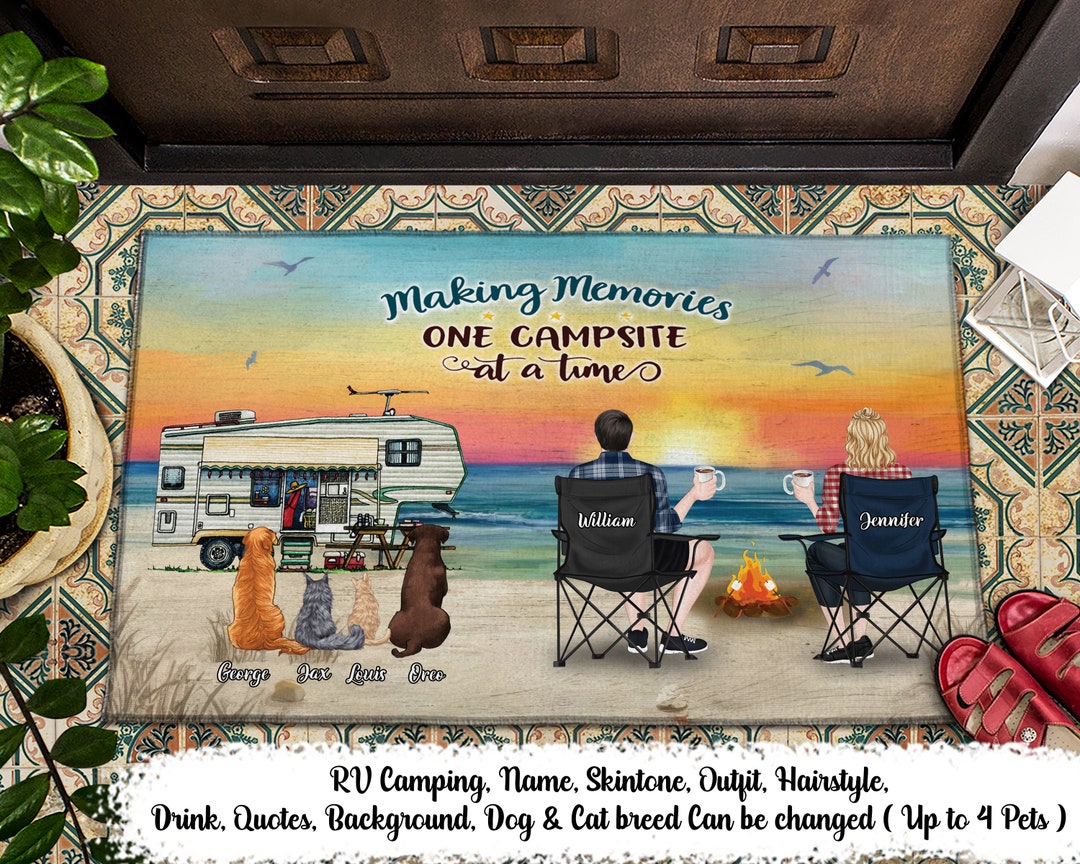 Making Memories One Campsite at A Time Custom Personalized Camping Door ...