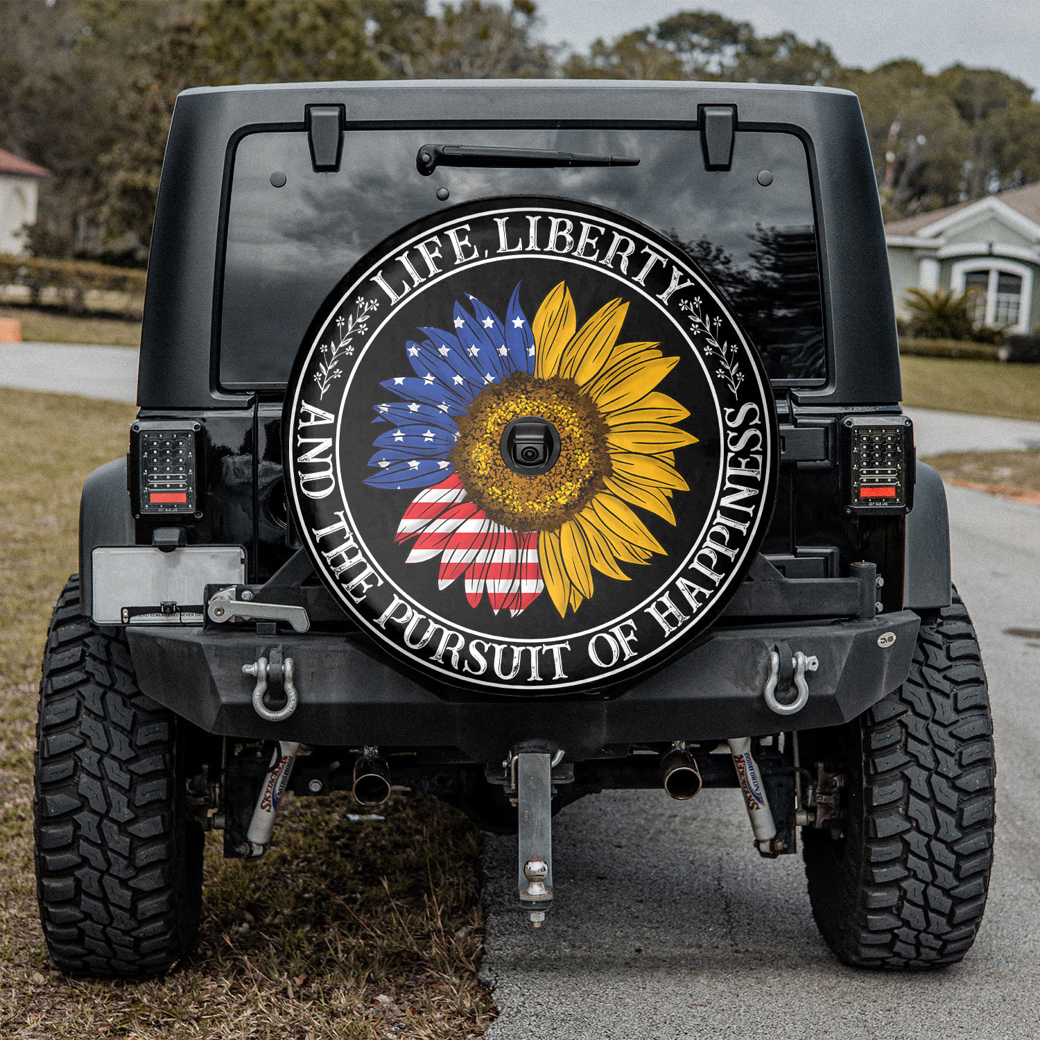 Life Liberty Pursuit of Happiness American Flag Sunflower Etsy