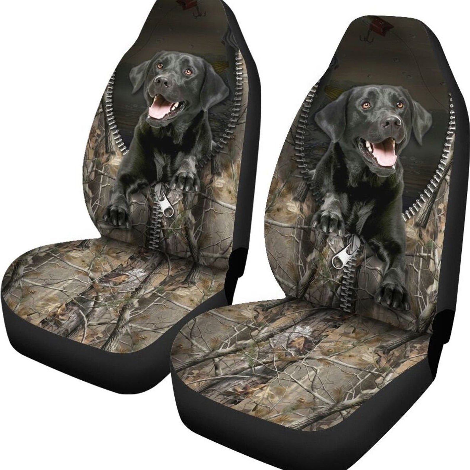 Hunting 3D Hunting Dog Labrador Retriever V2 Car Seat Cover Etsy