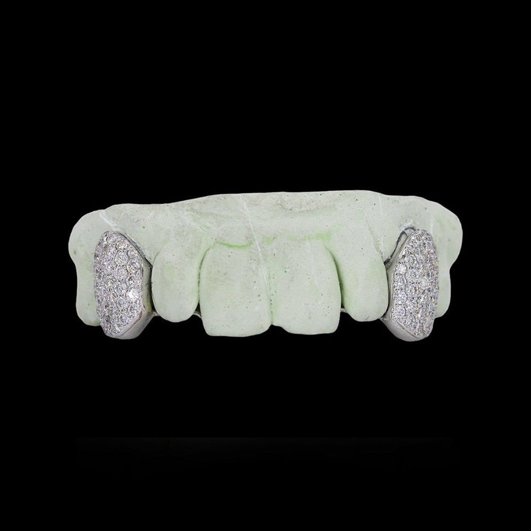 Diamond Fangs VVS Moissanite Diamond Grillz Custom VVS - Etsy