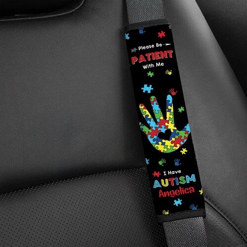 Autism Seat Belt Cover Nonverbal Autism Medical Alert Etsy
