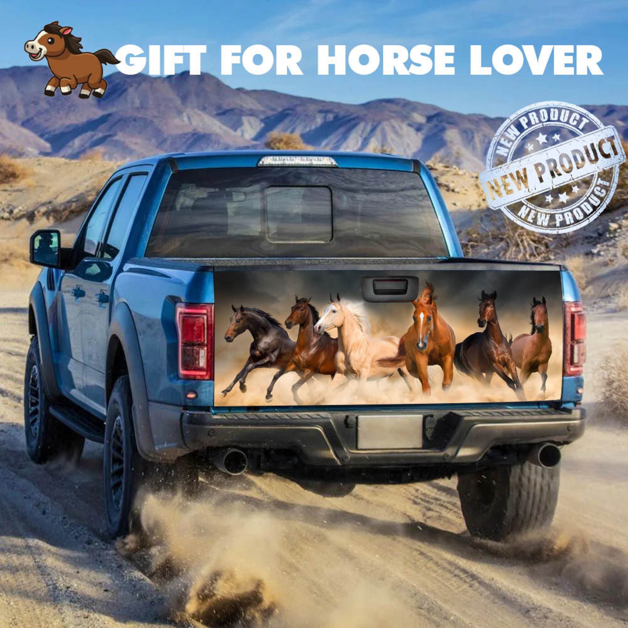 Gift For Horse Lover Horses Truck Bed Decal, Car Accessories,