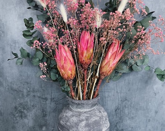 Dried Protea Flowers, 5stems Dried Florals by BLOOMINGFUL FLOWERS