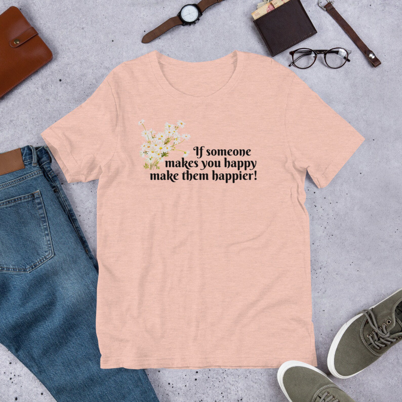 Live Happy T-shirtWomen's Motivational T-Shirt | Etsy