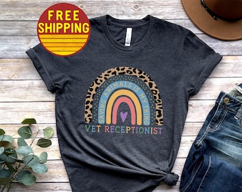 Vet Receptionist Shirt Veterinary Receptionist Shirt Veterinary Receptionist Gift For Vet Receptionist Veterinary Clothing Tshirt Vet Clinic