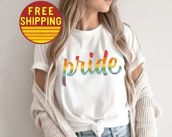 Pride Month Shirt Pride Shirt Pride Shirts Women Pride Shirt Lesbian Rainbow Pride Shirt Gay Pride Shirt LGBTQ Gifts LGBTQ Shirt Pride Flag
