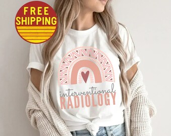 Camisa de radiología intervencionista Regalo para enfermera radiológica intervencionista Camisa de radio radiología Camisa de radiólogo técnico IR Camiseta de enfermera IR