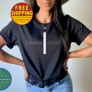 Separation Of Church And State Shirt Pro Choice First Amendment My Body My Choice Reproductive Rights Row v Wade Feminist Tee Women&#39;s Rights