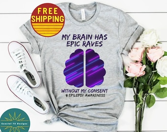 Epilepsy Shirt Epilepsy Awareness Shirt Epilepsy Mom Shirt Epilepsy Warrior Tshirt Purple Ribbon Epilepsy Month Gift Epilepsy Gift Womens