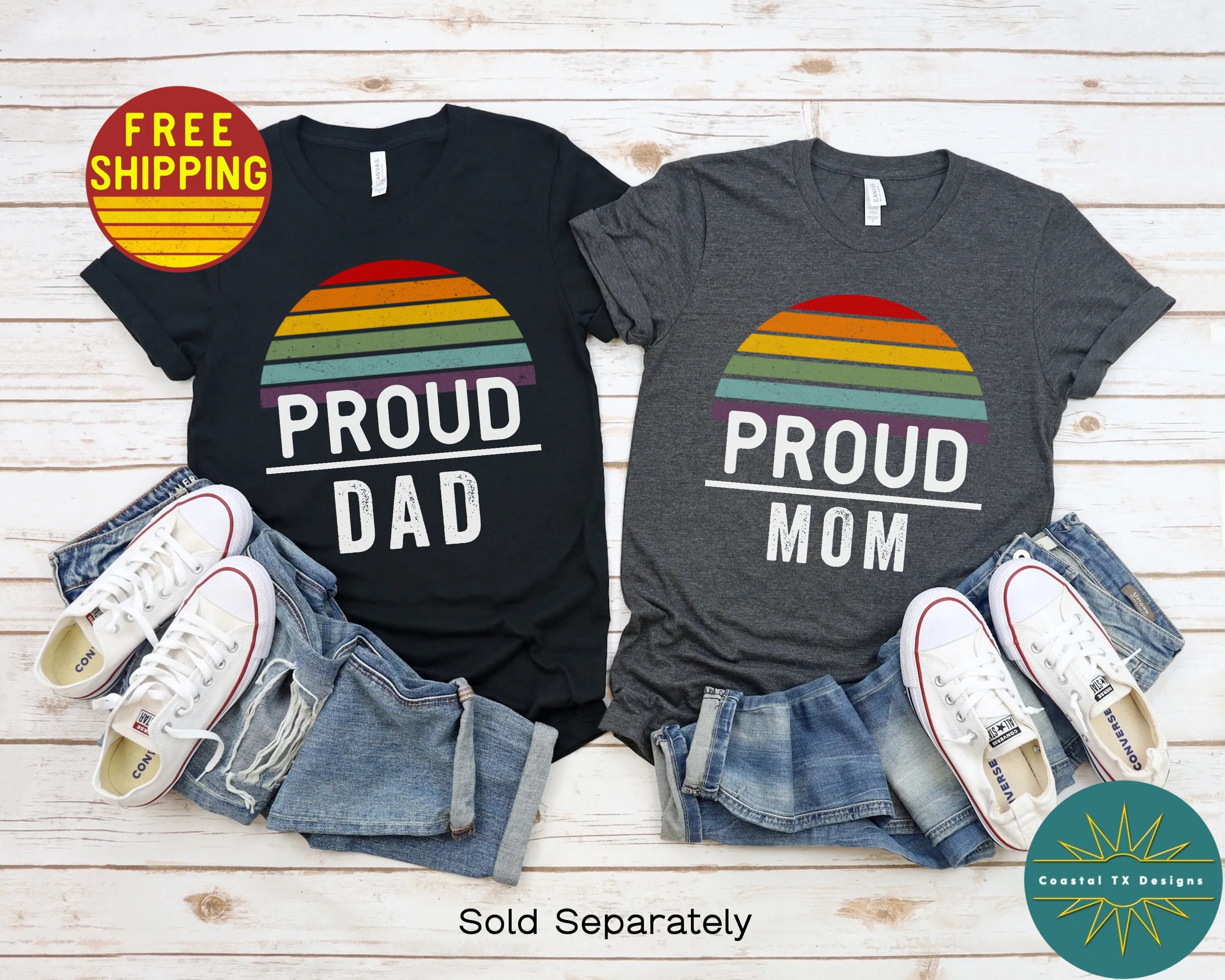 Proud Mom and Proud Dad Pride Shirt 