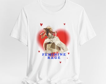 Feminine Rage The Eras Tour Version - TTPD - Unisex Jersey Short Sleeve Tee - Bella+Canvas 3001 - for Swifties and poets
