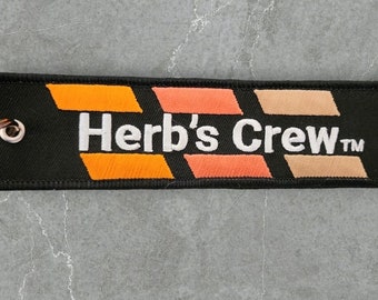 HERB'S CREW inspired bag tag/keychain.