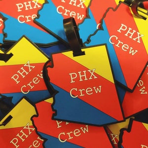 Southwest inspired luggage tags for those flight attendants based in PHX.