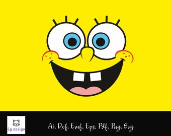 Download Spongebob Face Svg Etsy