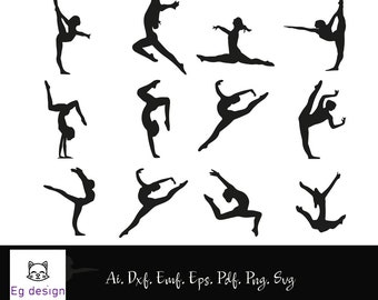 Download Gymnastic Girl Svg Etsy