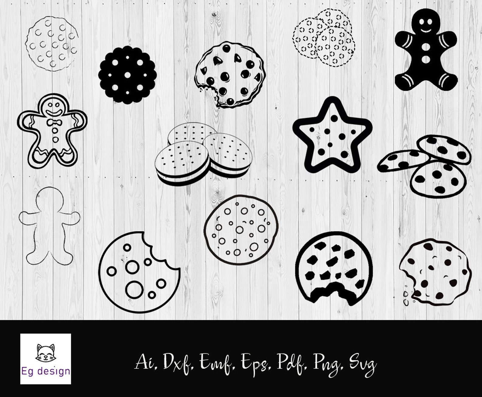 Cookies Svg Cookies Svg Bundle Cookies Silhouette Cookies | Etsy