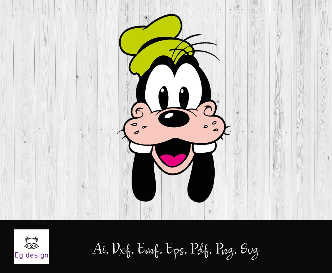 Goofy face SVG Cricut file Clipart | Etsy