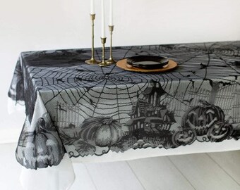 Tablecover for Kitchen Dinner Parties Tabletop Decor 60x120 Table Cloths for Rectangle Tables DOMIKING Vintage Halloween Tablecloth Perfect for Halloween Tablecover for Kitchen Dinner Parties Tabletop Decor 60x120 Table Cloths for Rectangle Tables DOMIKING Vintage Halloween Tablecloth Perfect for Halloween