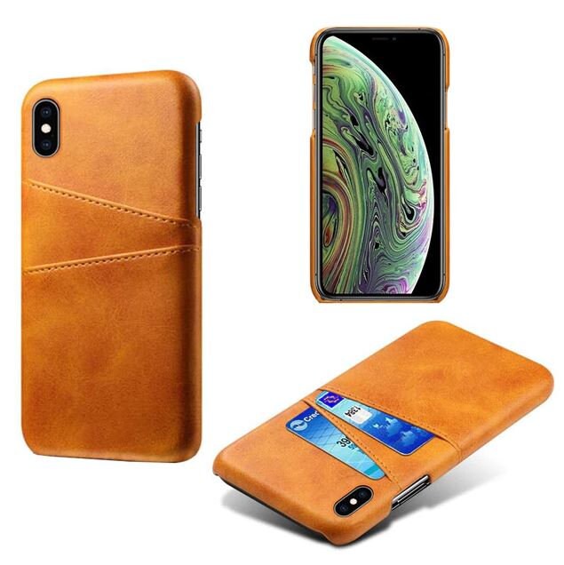 IPhone 12 Case With Card Holder Leather Card Holder Phone Etsy