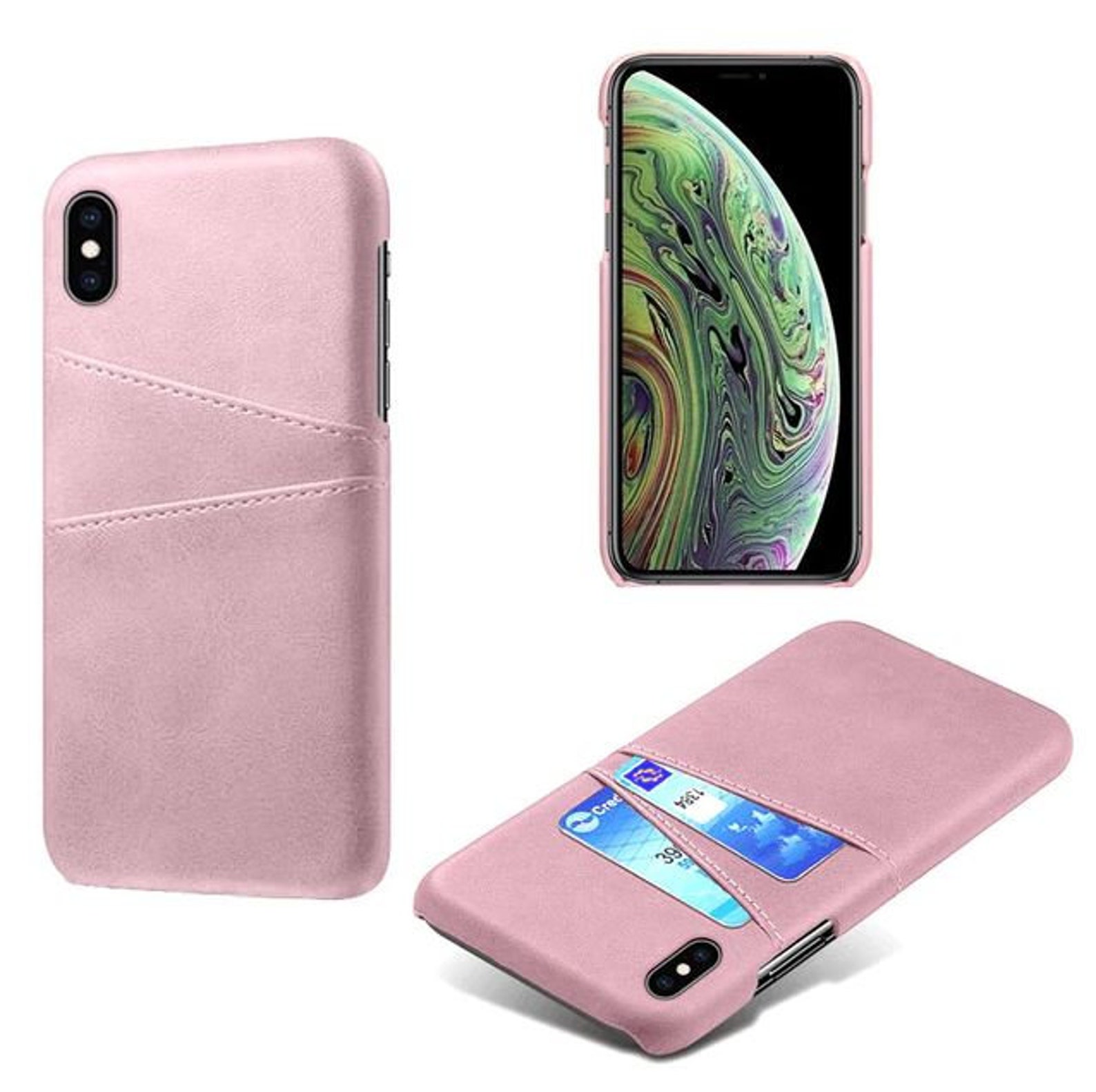 IPhone 12 Case With Card Holder Leather Card Holder Phone Etsy