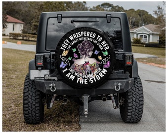 ULNL Rock and Roll Skull Hand Spare Wheel Tire Cover Funny Waterproof Tire Protectors Novelty ULNL Rock and Roll Skull Hand Spare Wheel Tire Cover Funny Waterproof Tire Protectors Novelty