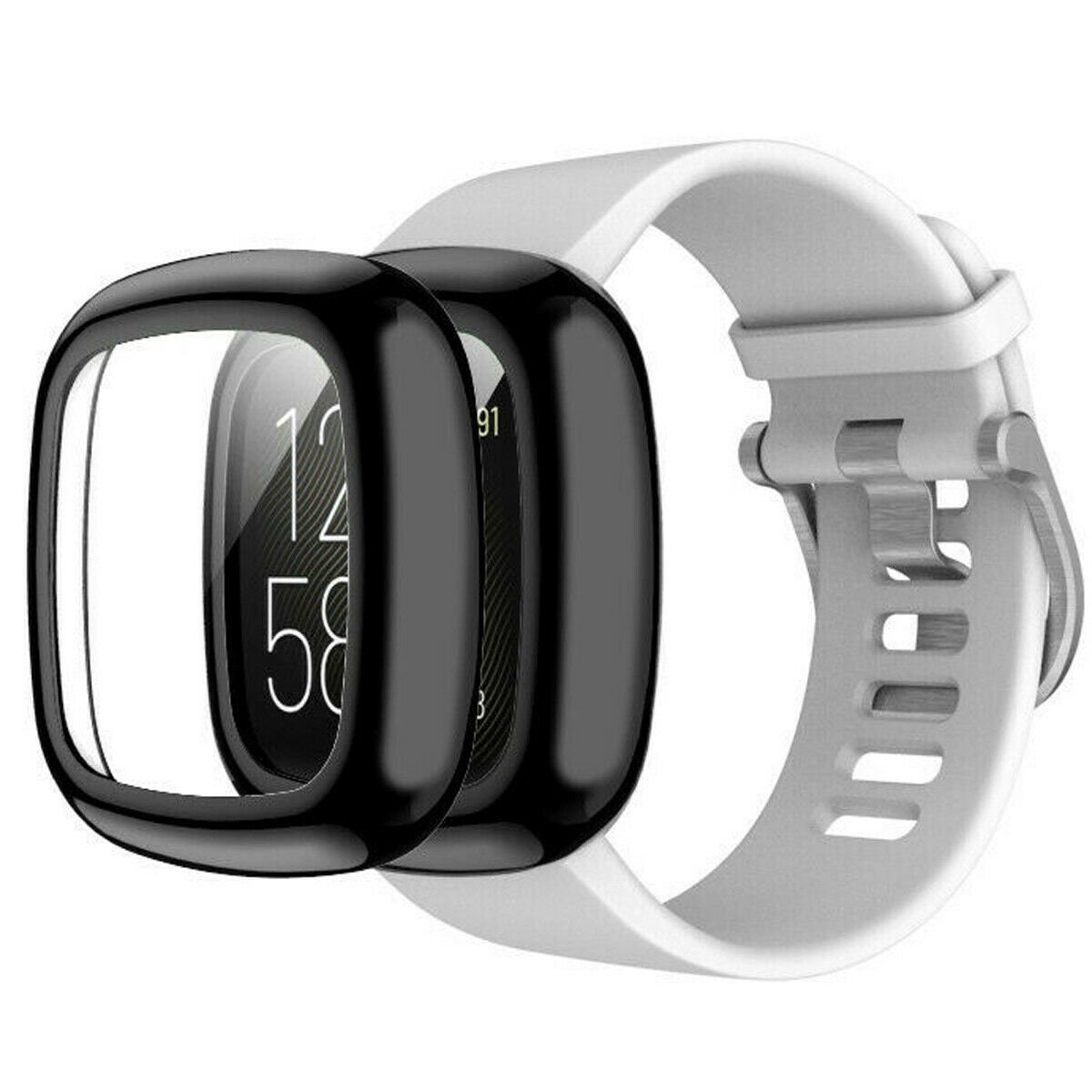 Fitbit Versa 3 / Sense Screen Protector Case TPU AllAround Etsy