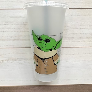 Grogu Stainless Steel Tumbler with Straw – Star Wars: The Mandalorian