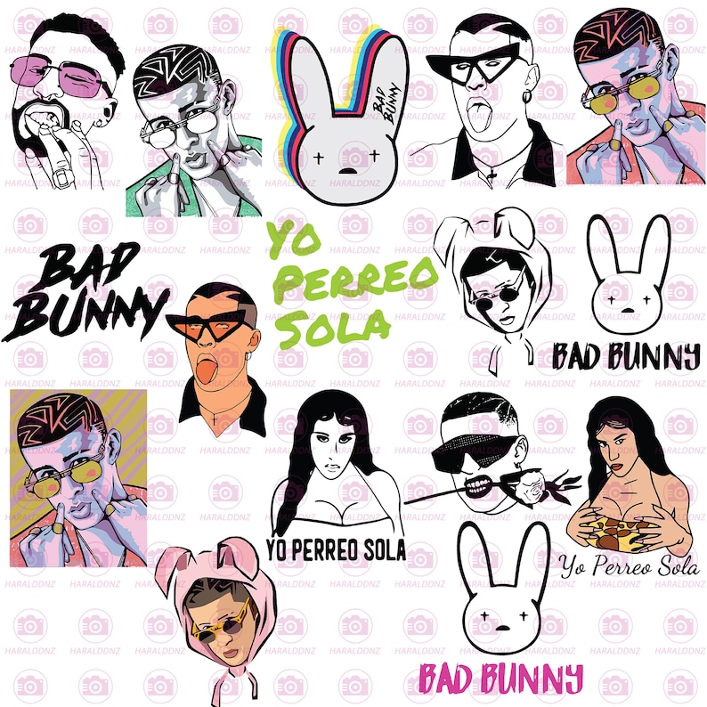 Download Bad Bunny Logo SVG Bad Bunny SVG Bad Bunny Vector Bad ...