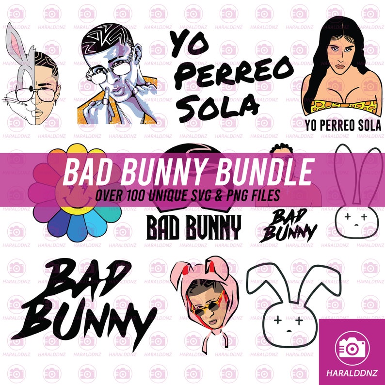 Download Bad Bunny Logo SVG Bad Bunny SVG Bad Bunny Vector Bad ...