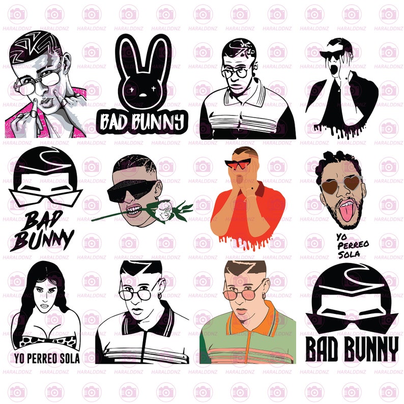 Download Bad Bunny Logo SVG Bad Bunny SVG Bad Bunny Vector Bad ...