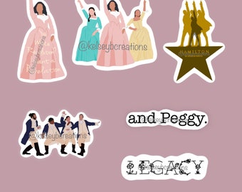 hamilton stickers etsy