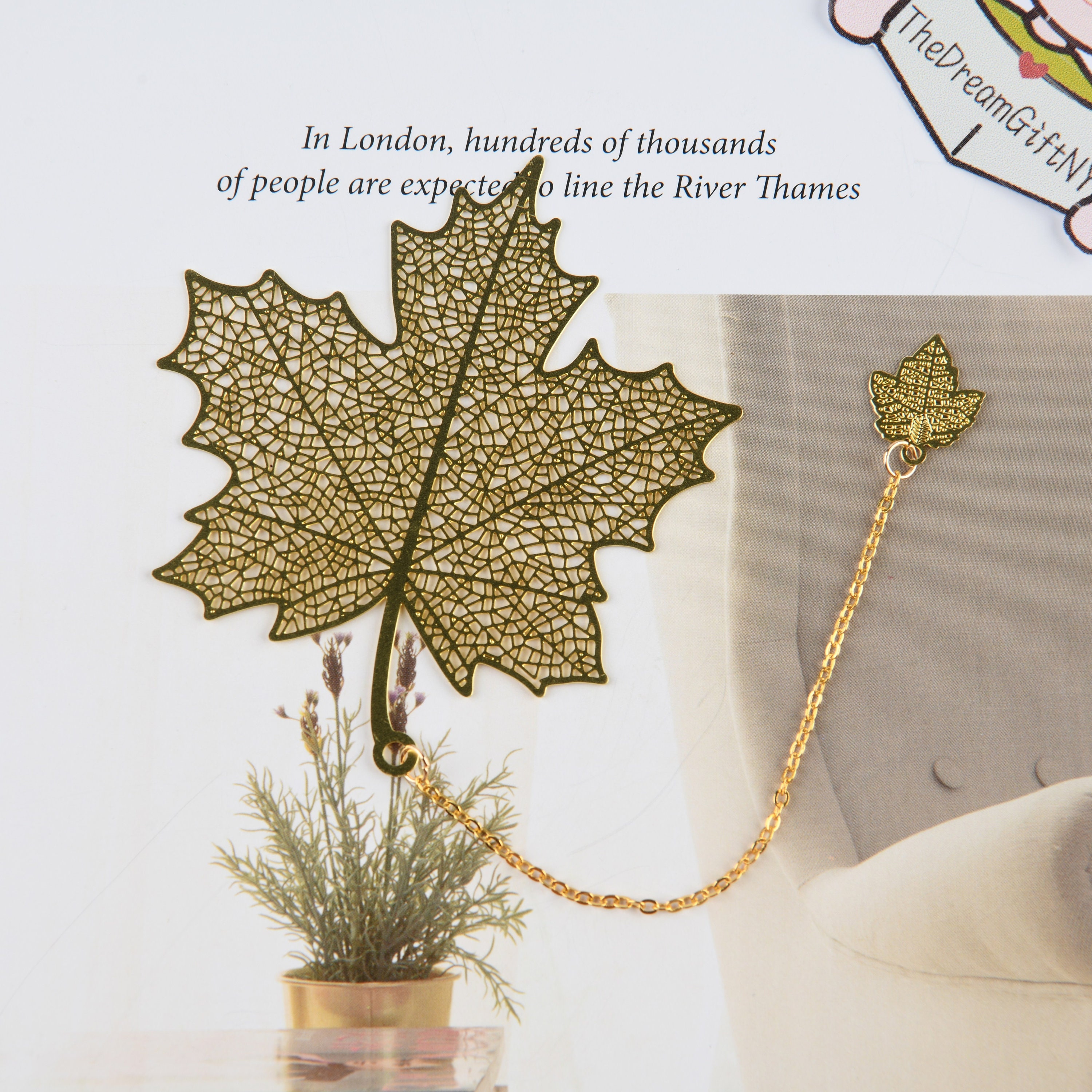 Metal Maple Leaf BookmarkPendant BookmarkJapanese Etsy