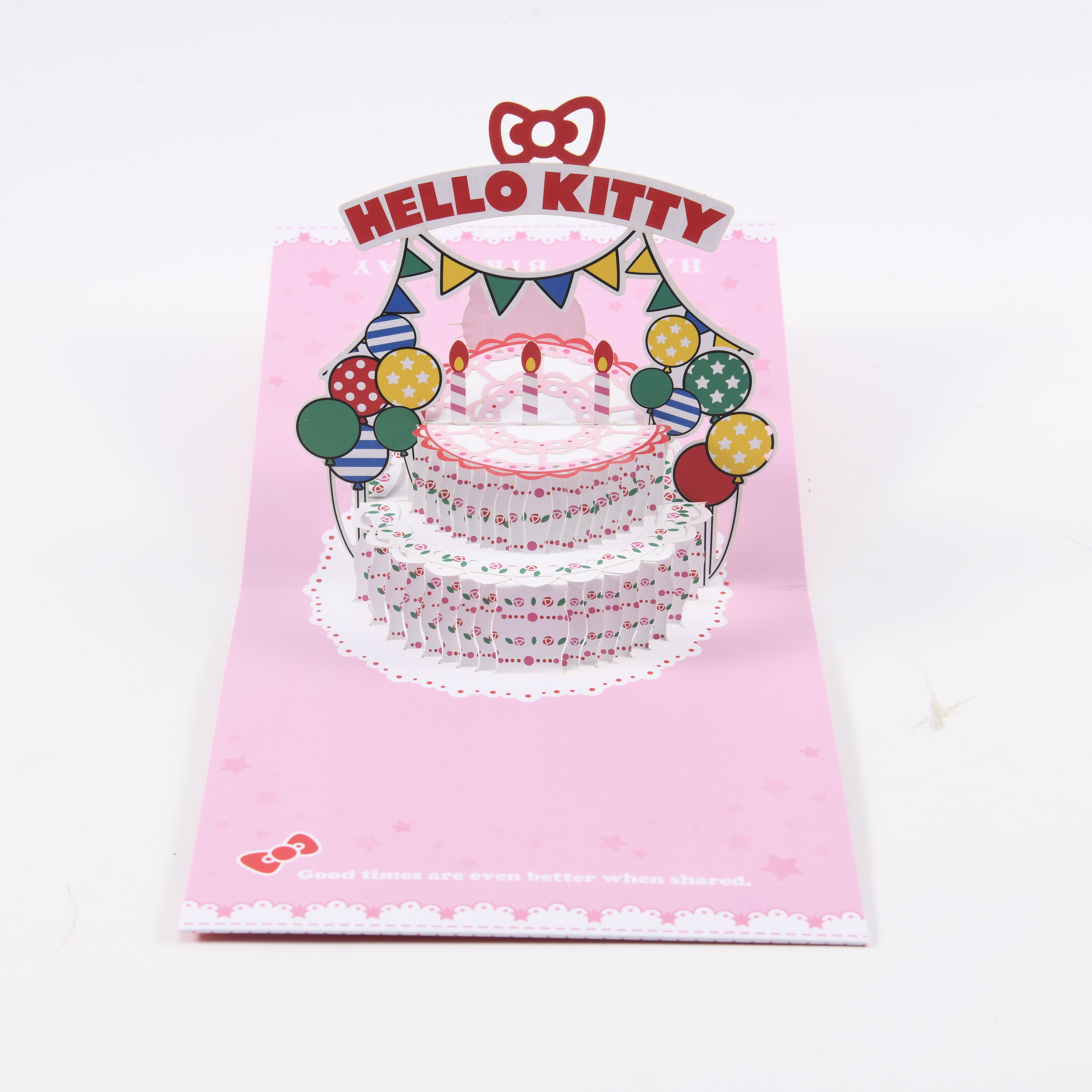 Hello Kitty Pop Up Birthday Card Handmade 3D Card 3D Popup Etsy