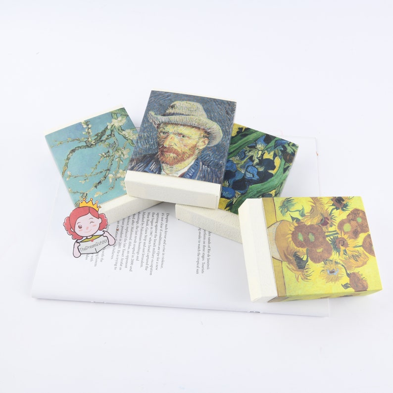 Van Gogh/sunflower Bookmarks Metal Art Bookmarktassel Etsy