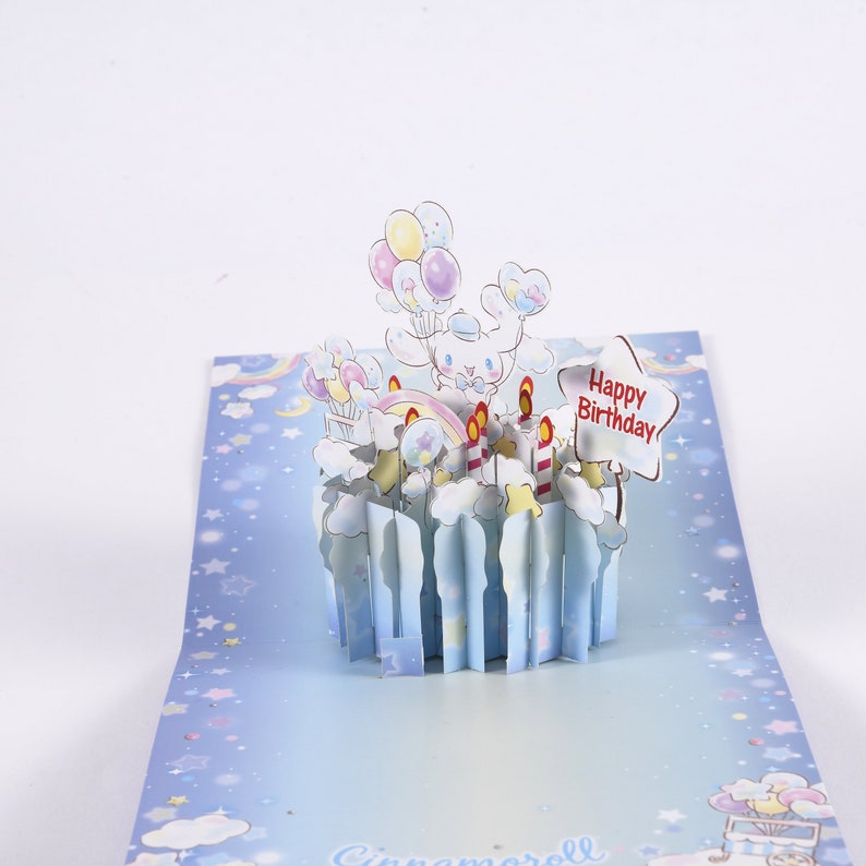 Cinnamoroll Birthday Card 3D Pop Up Happy Birthday Card | Etsy