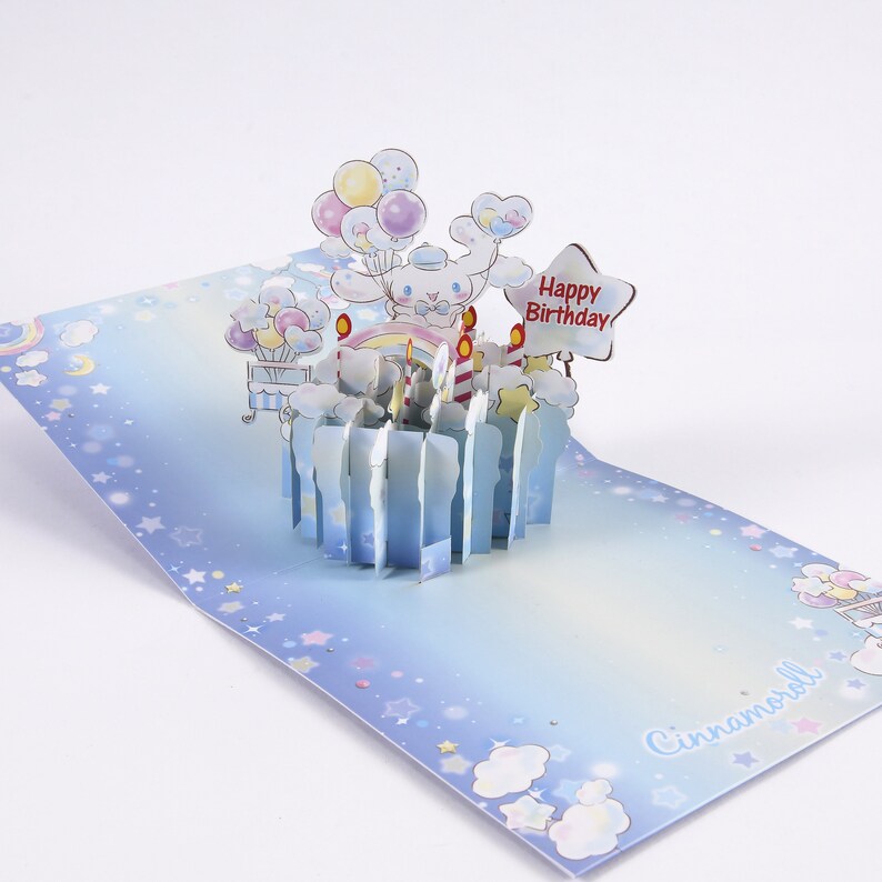 Cinnamoroll Birthday Card 3D Pop Up Happy Birthday Card | Etsy