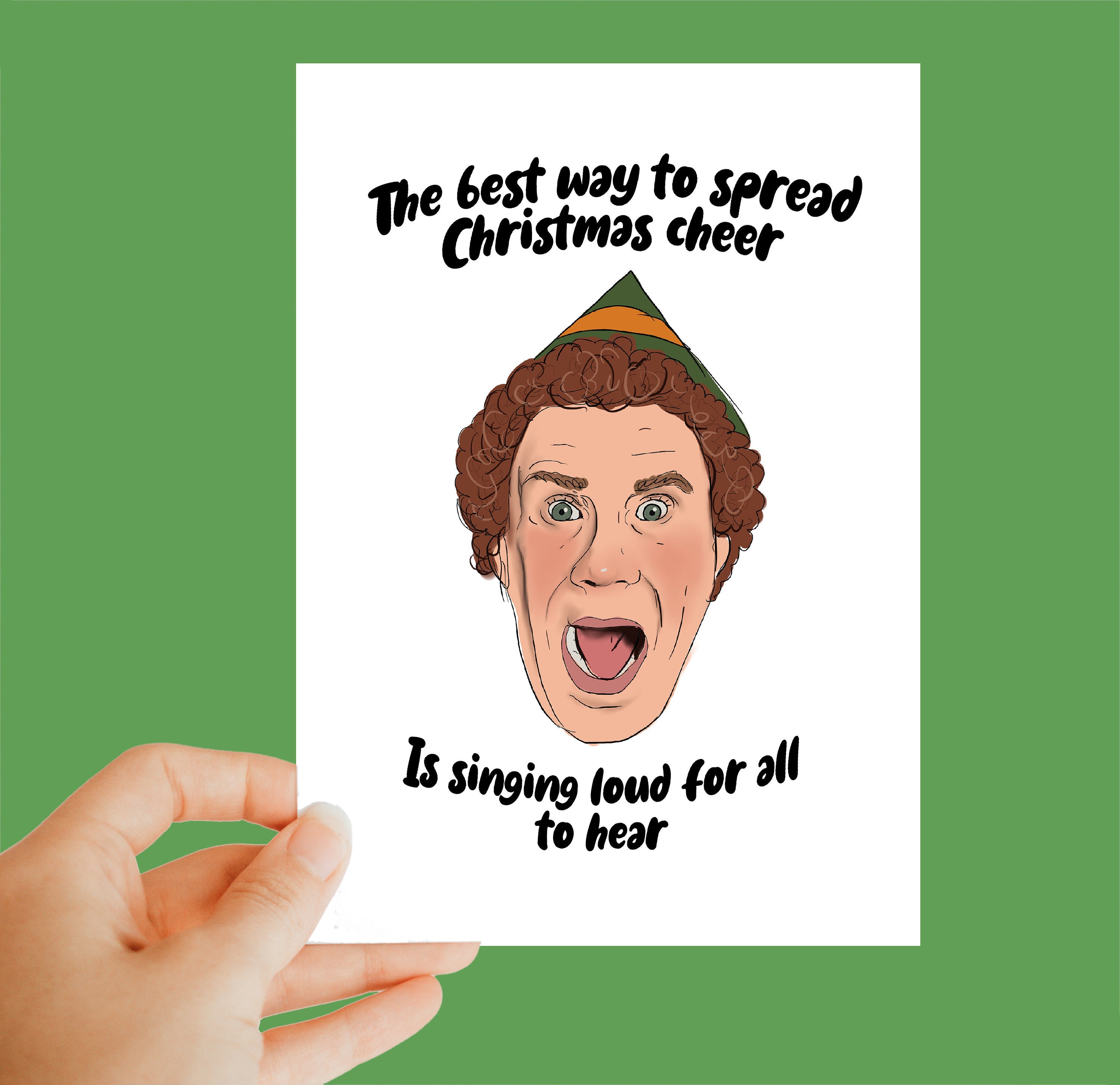 Elf Christmas Card Quote 